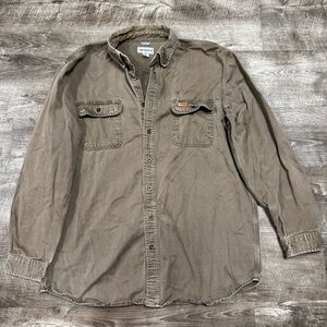 Carhartt Original Fit Canvas Work Shirt Size XL